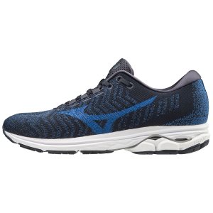 Pánské Běžecké Boty Mizuno Wave Rider Waveknit3 Tmavě Blankyt